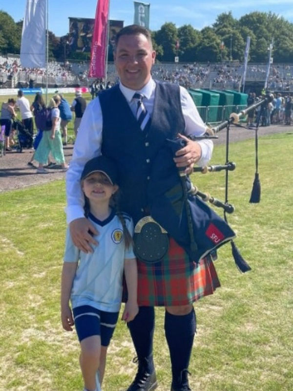 Greig Wilson - newly appointed Pipe Sergeant of the band Greig Wilson - newly appointed Pipe Sergeant of the band