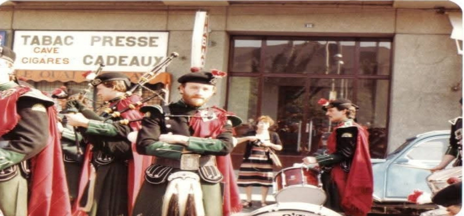 Noel Kenny - with the band at the Lorient Festival,France in 1985 Noel Kenny - with the band at the Lorient Festival,France in 1985
