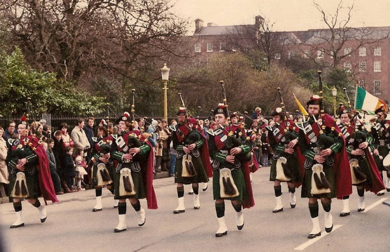 SLOT in 1977 @ The St.Patrick's Day Parade, Dublin