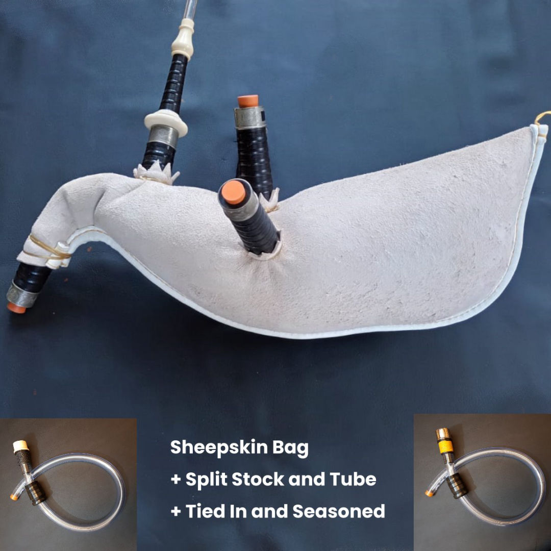 Cameron Pipe Bag : Tied in and seasoned plus a split stock an tube